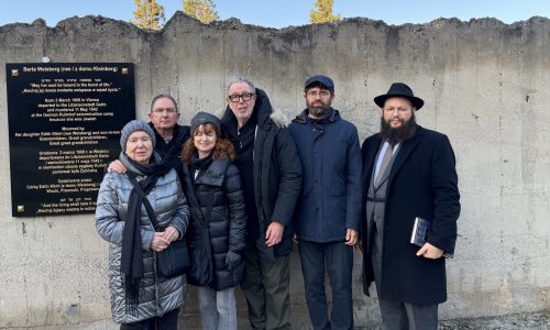 Odsłonięcie tablicy pamięci Berty Weisberg